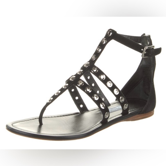 Black suede Prada T-Strap gladiator sandals, 36.5, great condition! - Picture 15 of 15